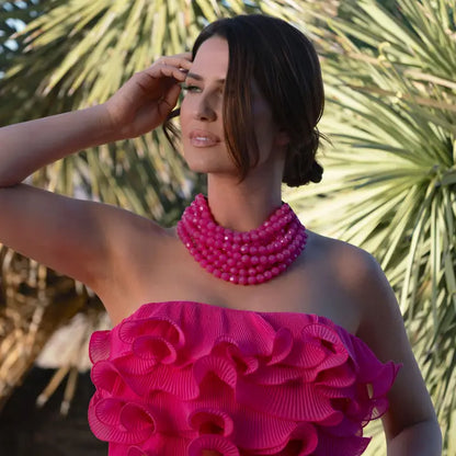 Chunky Layered Bead Necklace