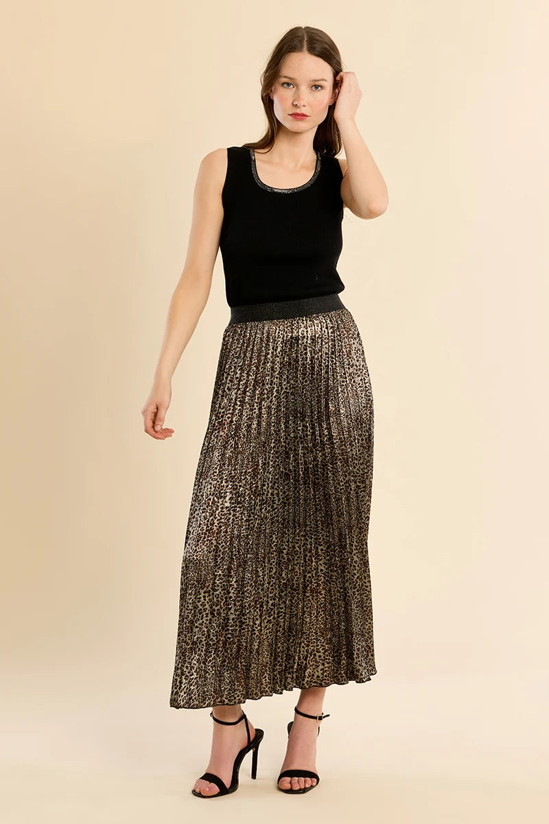 Living for Leopard Skirt