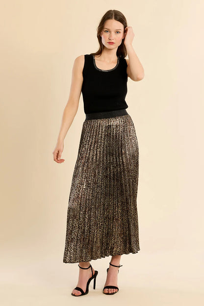 Living for Leopard Skirt