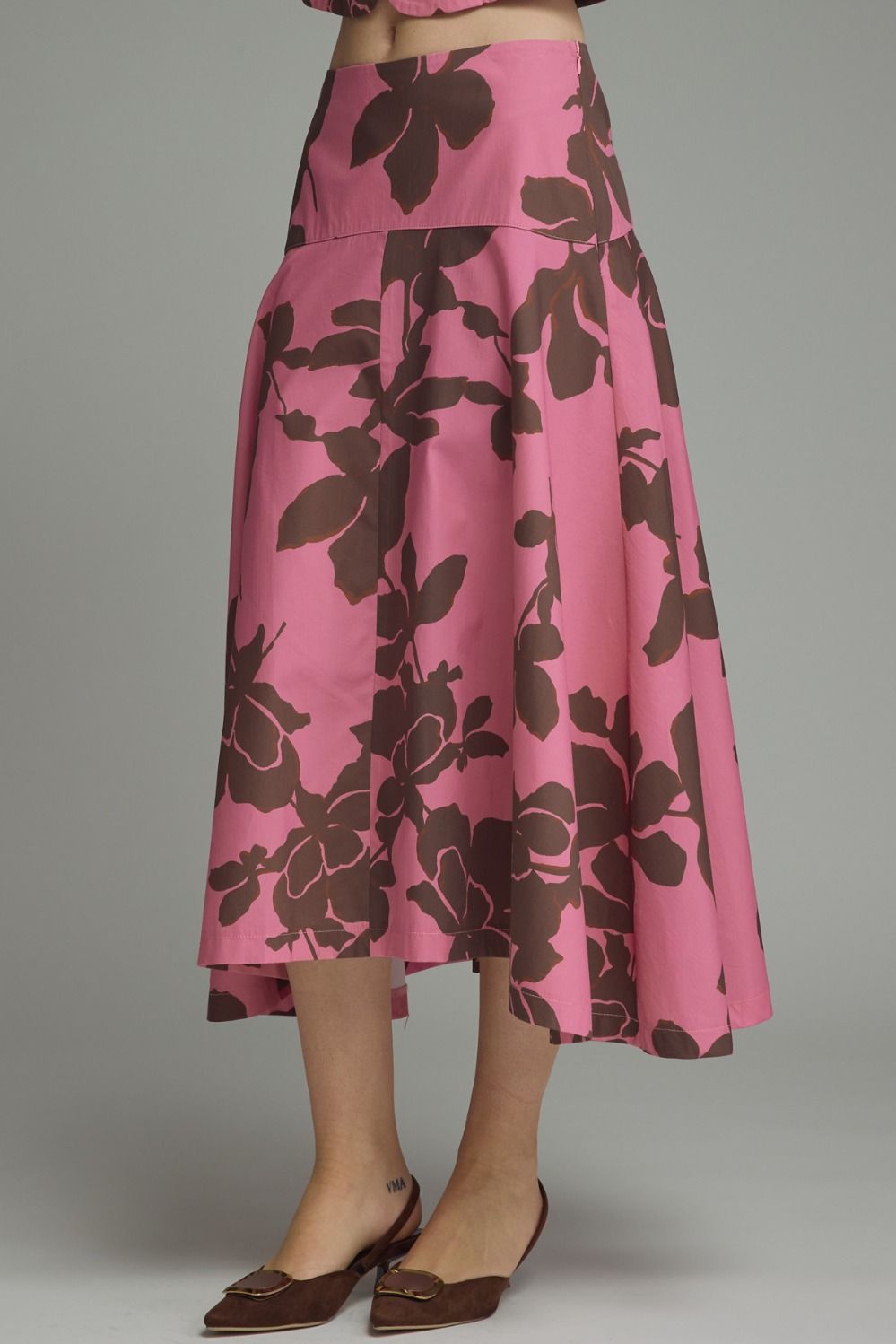 Pink Floral Skirt