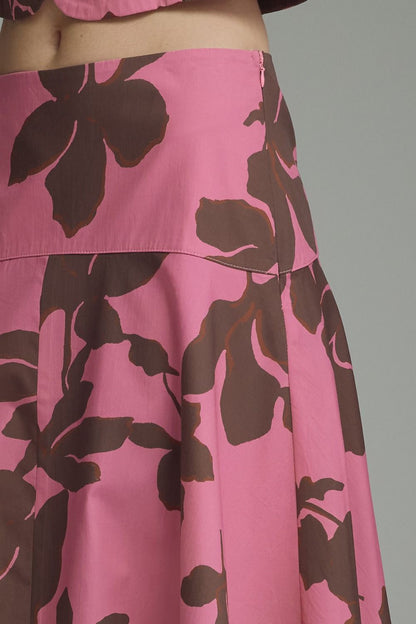 Pink Floral Skirt