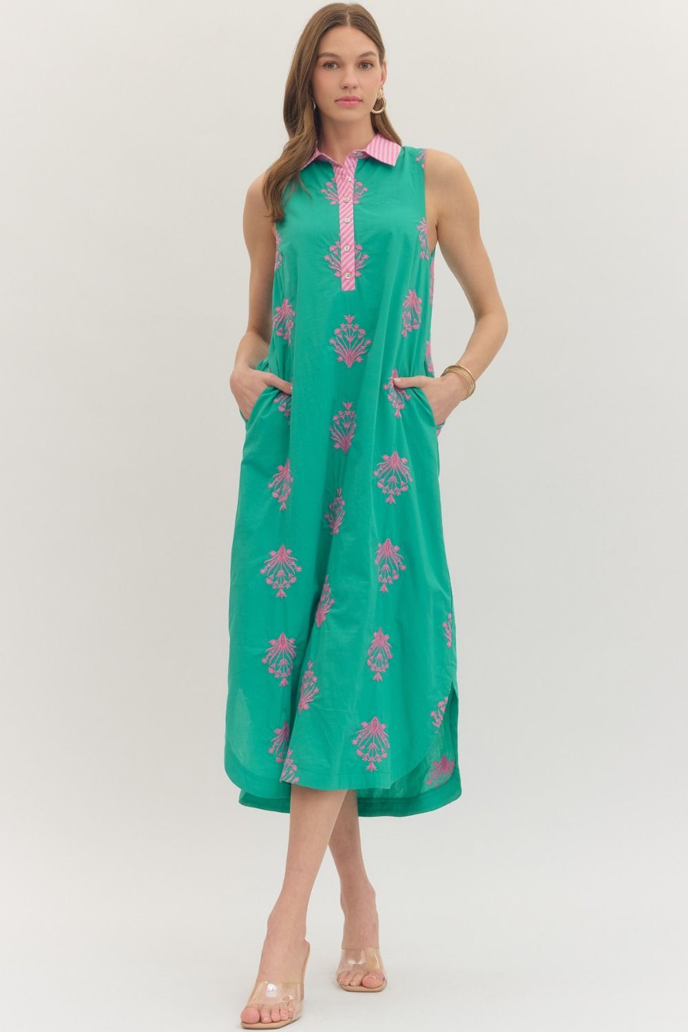 Fleur de Leaf Maxi Dress