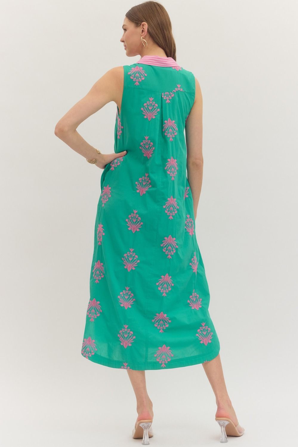 Fleur de Leaf Maxi Dress