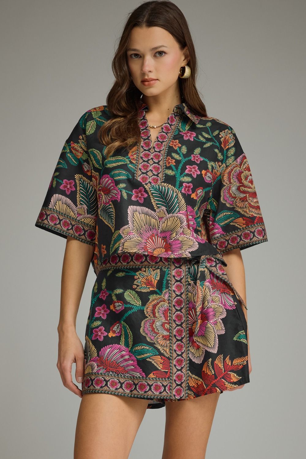 Aztec Floral Top