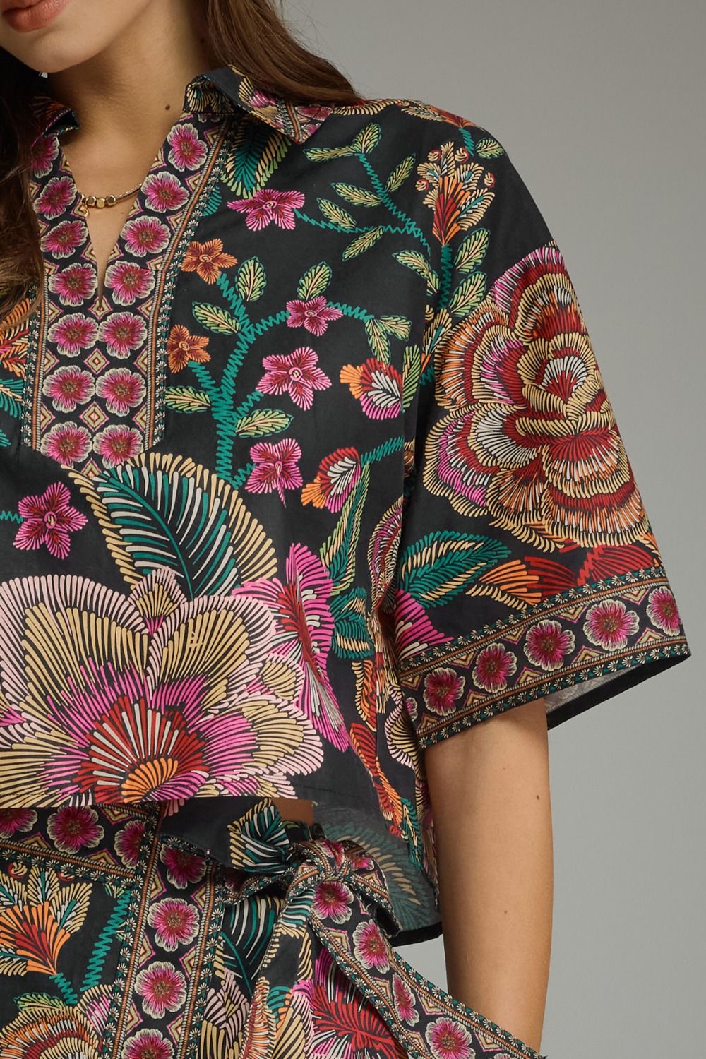 Aztec Floral Top