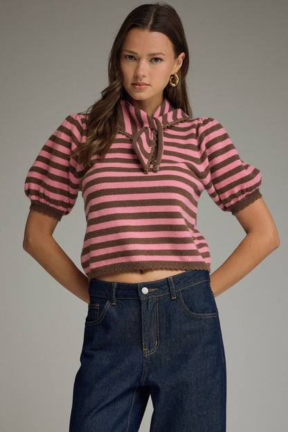 Stripped Sally Top