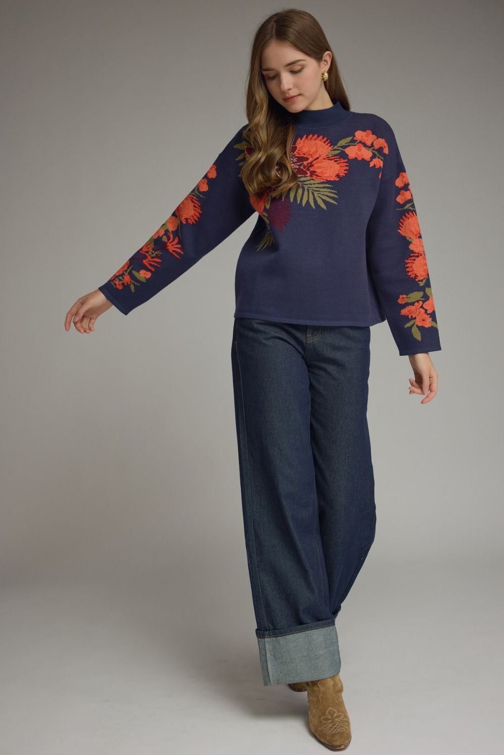 Navy &amp; Bloom Sweater