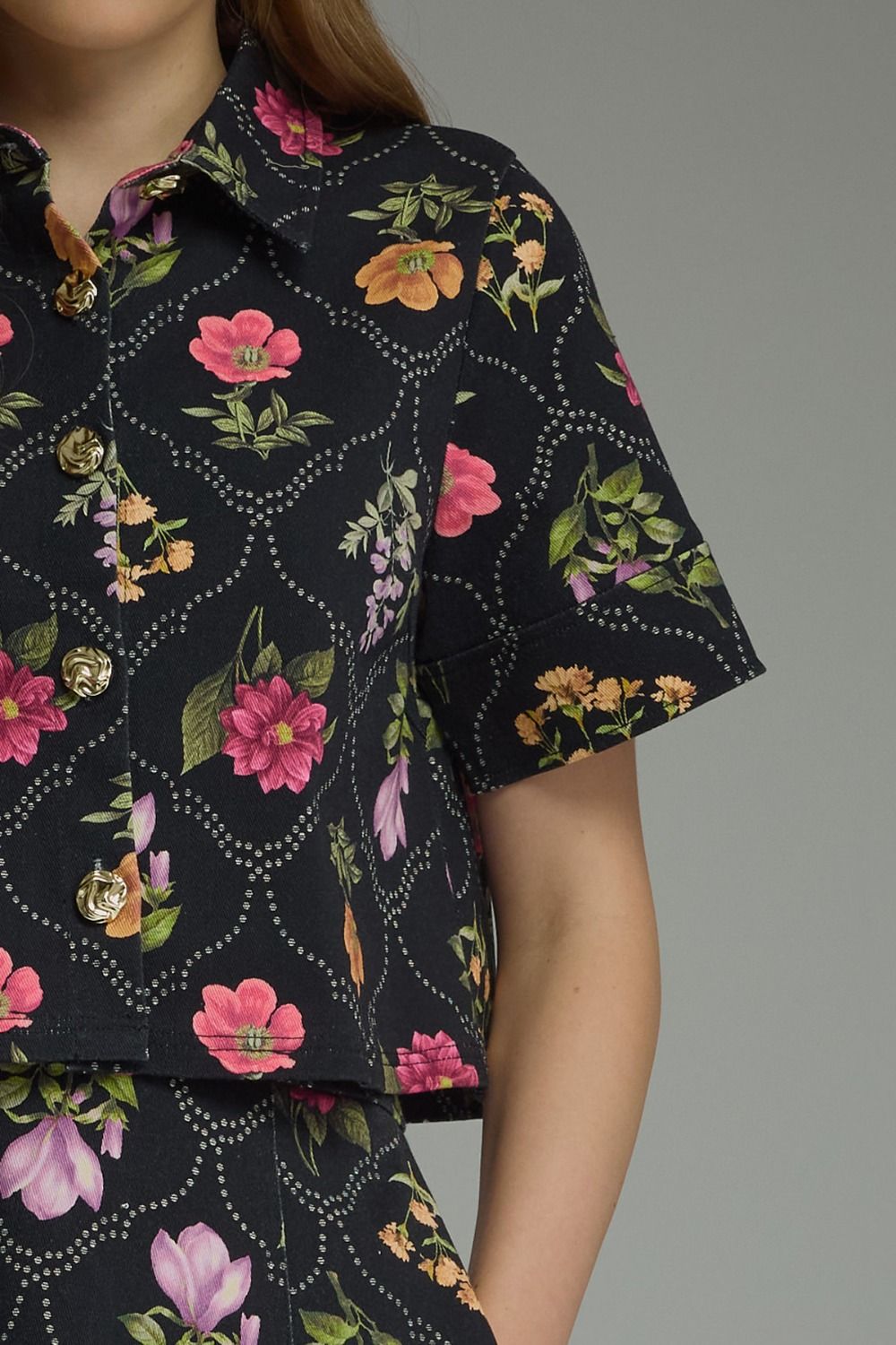 Black Floral Top