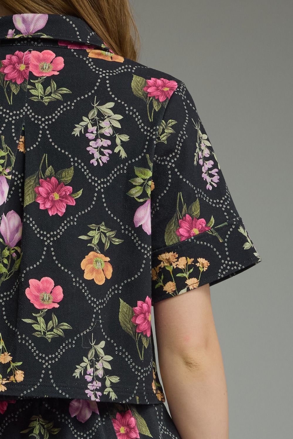 Black Floral Top