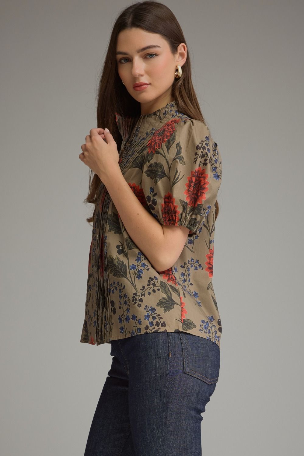 Dahlia Print Top