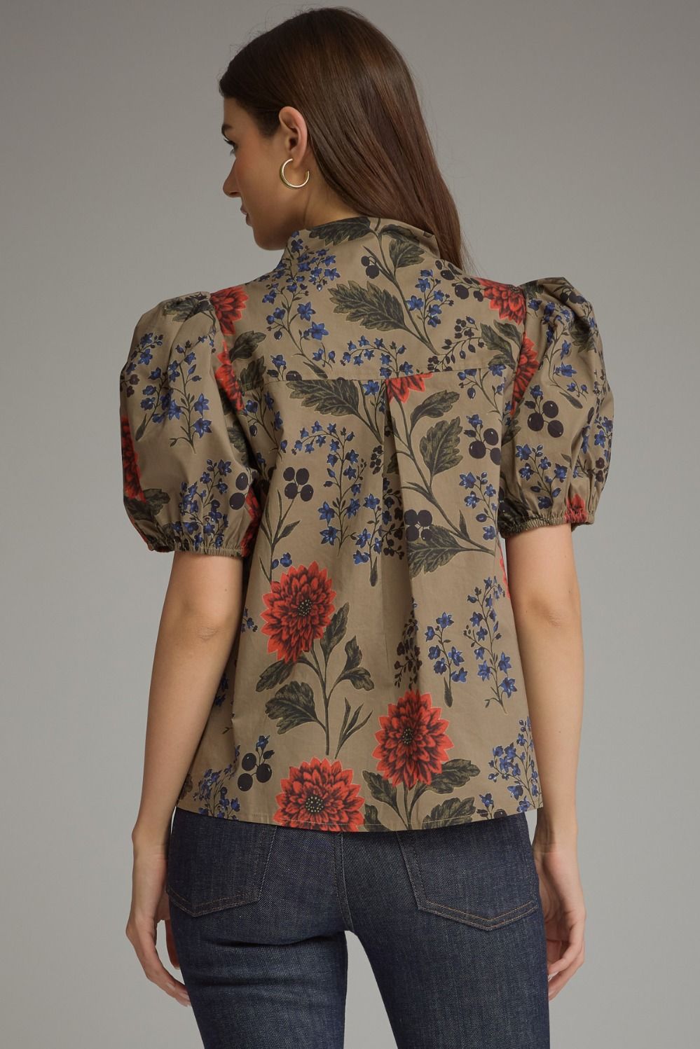 Dahlia Print Top