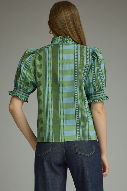 Moody Blues Puff Sleeve Top