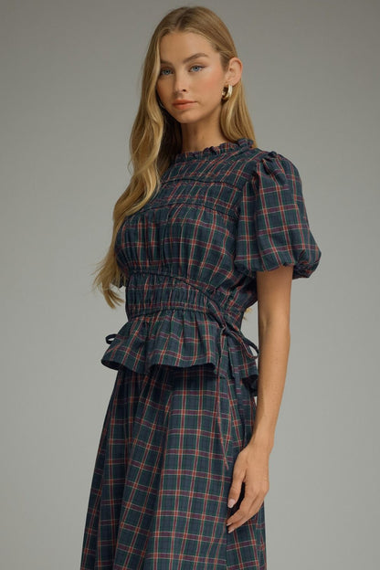 Pretty in Plaid Top