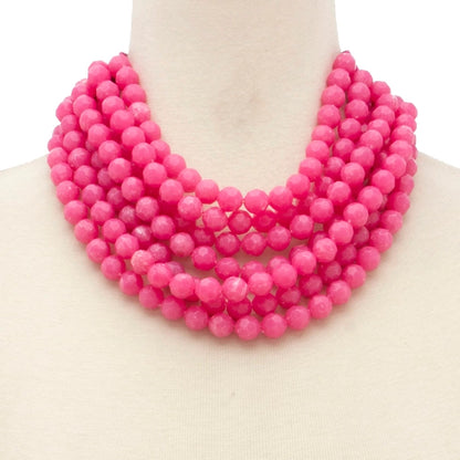 Chunky Layered Bead Necklace