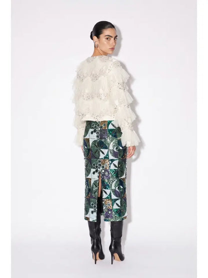 Geo Sequin Skirt