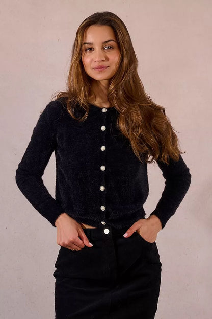 Fur &amp; Jewel Cardigan