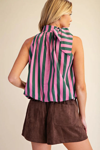 High Neck Balloon Top