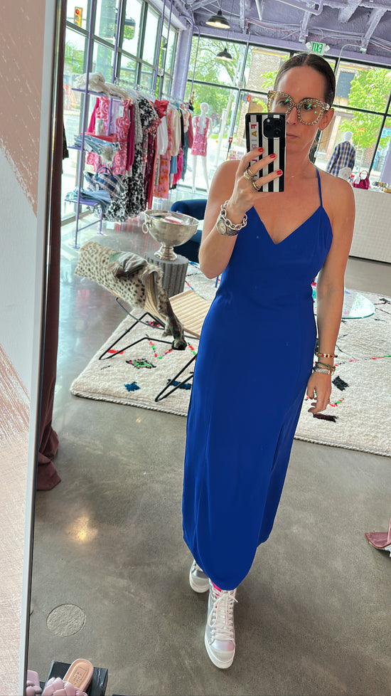 Cobalt Blue Slip Dress