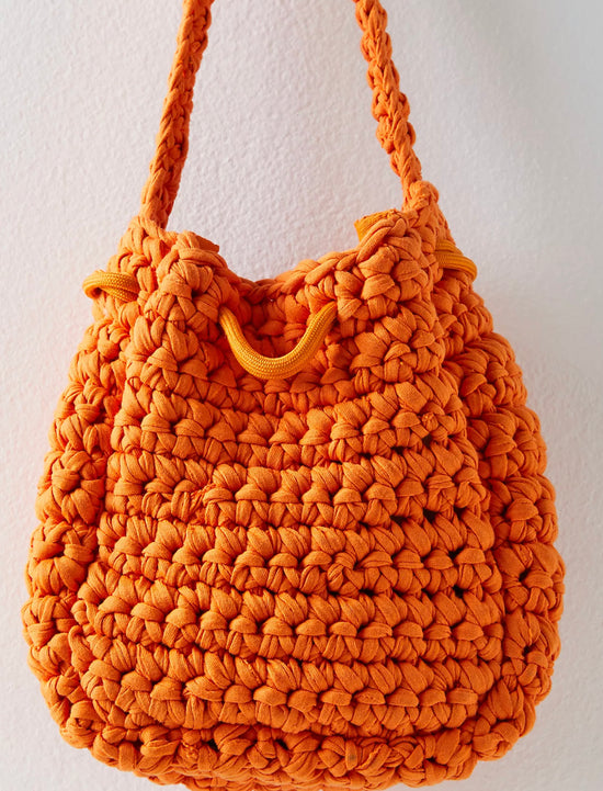 Dense Orange Crochet Purse