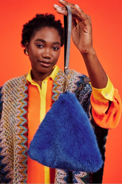 Faux Pyramid Wristlet