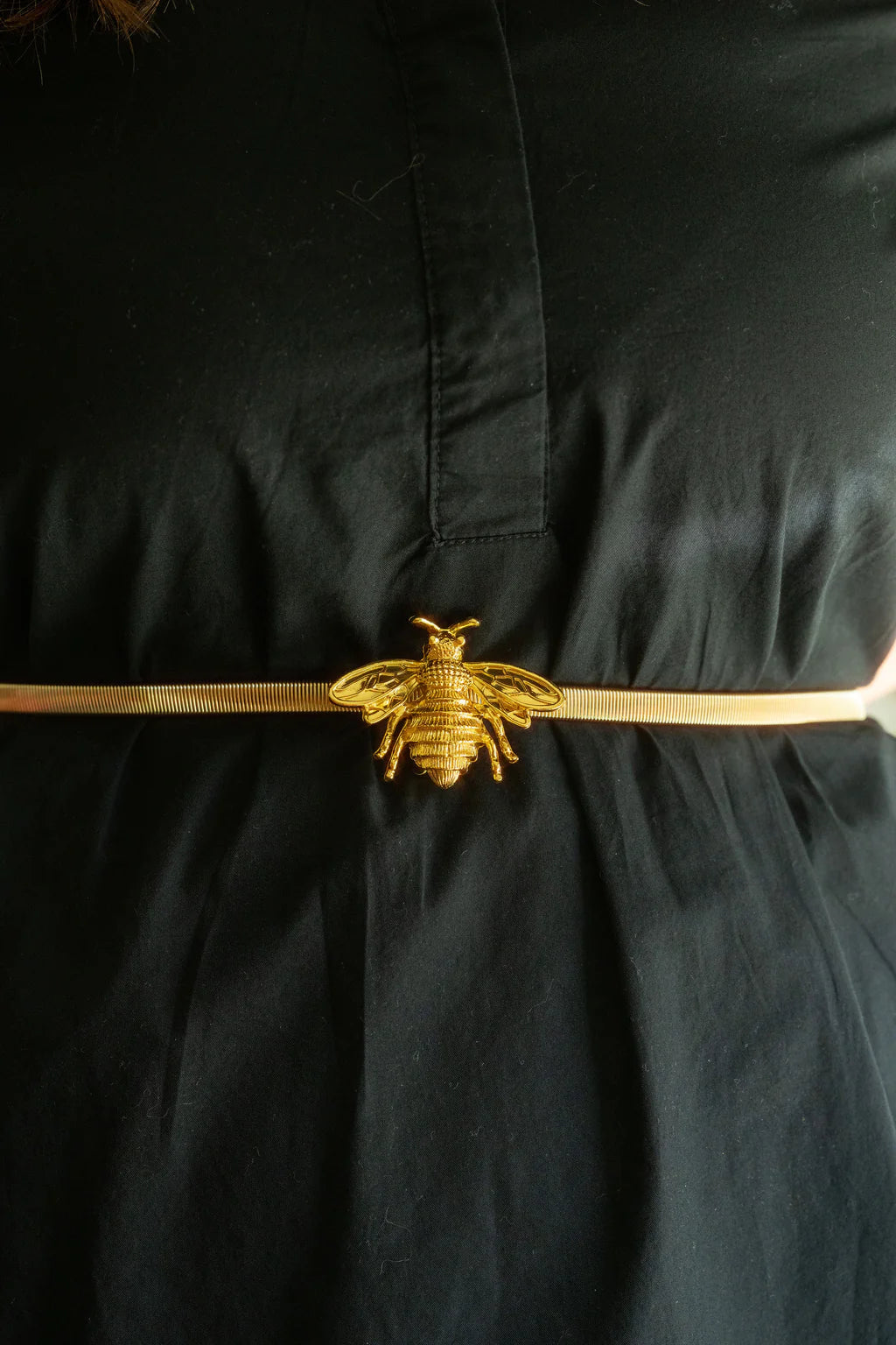 Metal Bee Stretch Belt