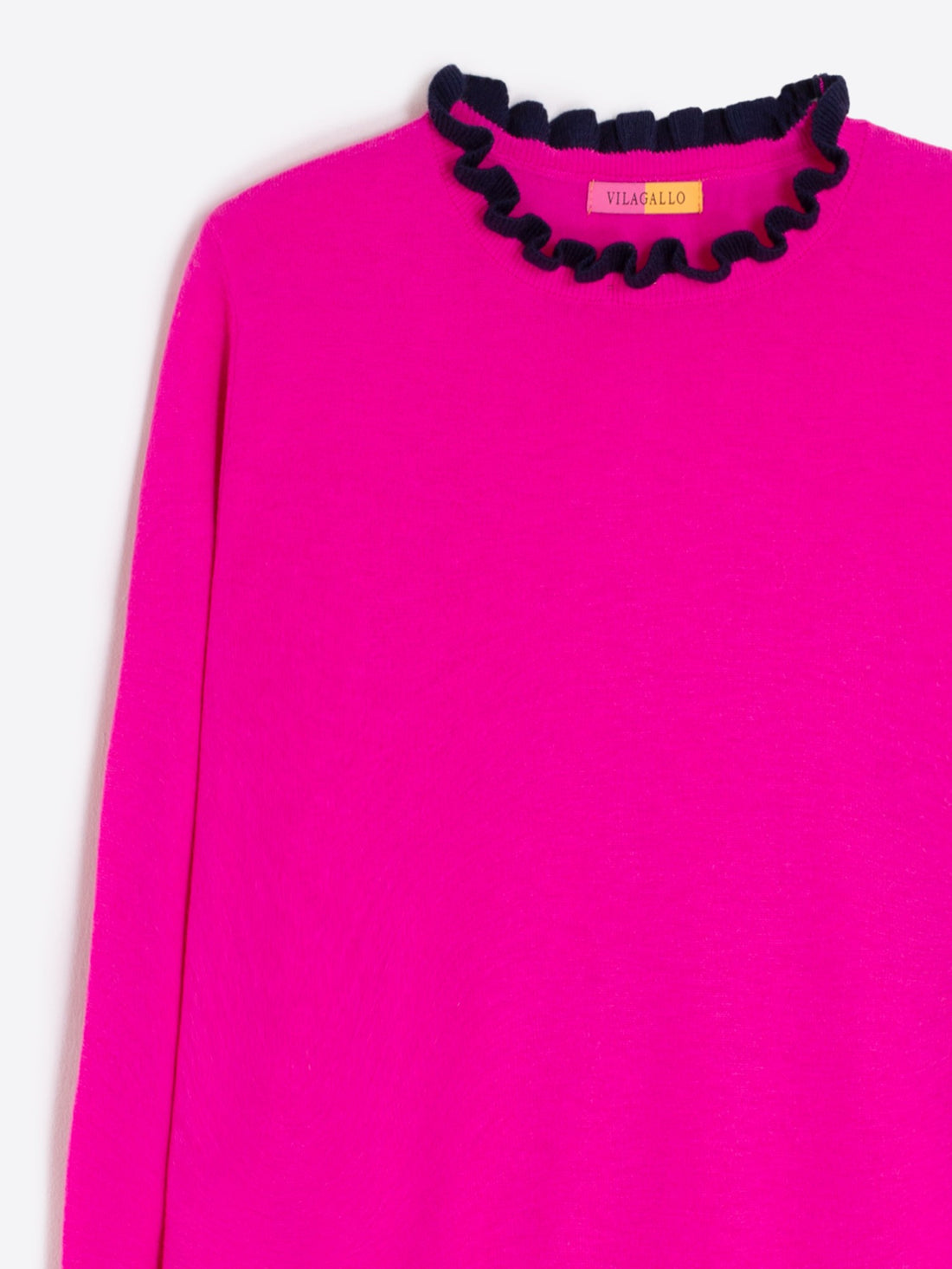 Fushia Ruffle Sweater