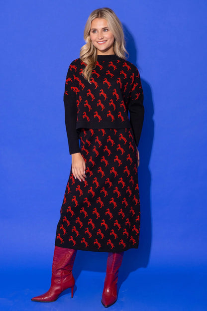 The Zebra Social Sweater Skirt