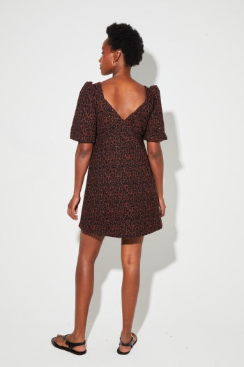 Leopard Jacquard Dress