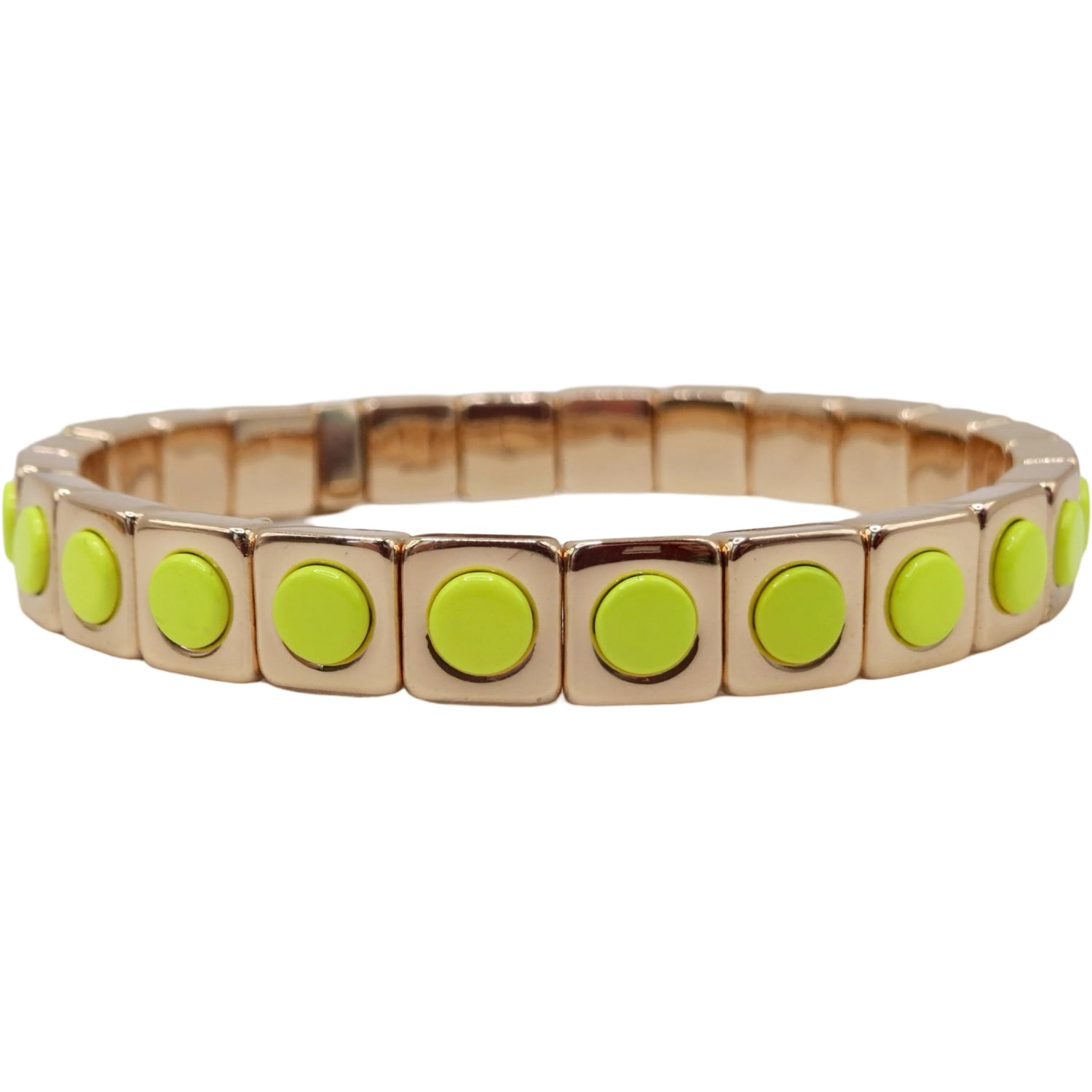 Neon Yellow Stack Bracelet