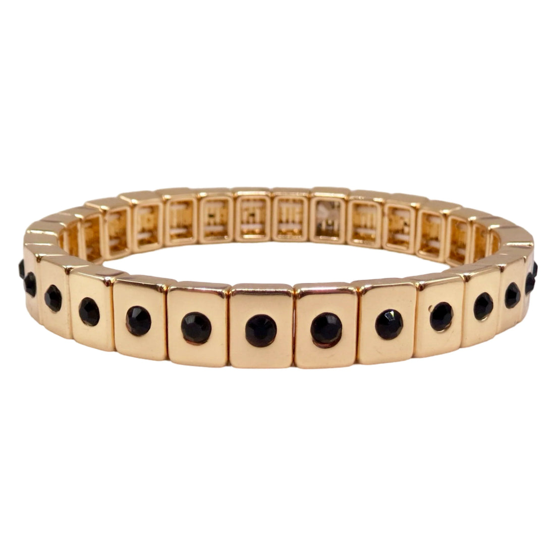 Gold Little Ones Gems Black Bracelet