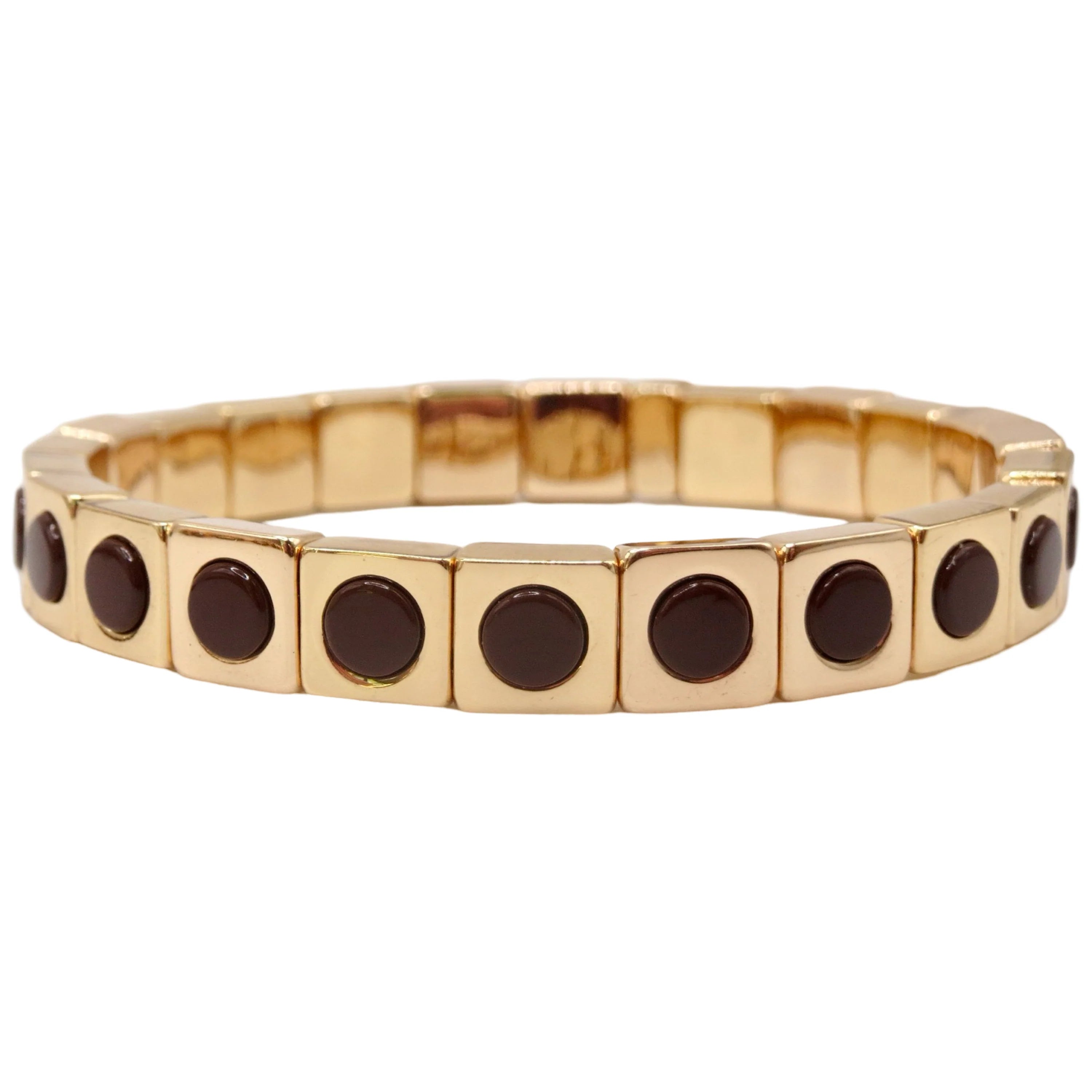 Chocolate Brown Stud Bracelet