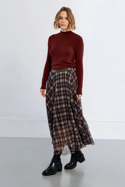 Plaid Maxi Skirt