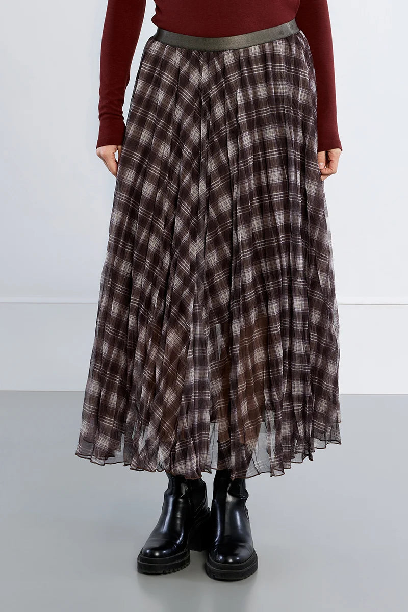 Plaid Maxi Skirt