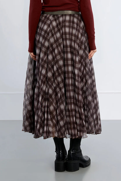 Plaid Maxi Skirt