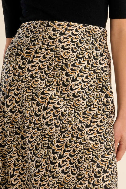 Wild Print Slip Skirt