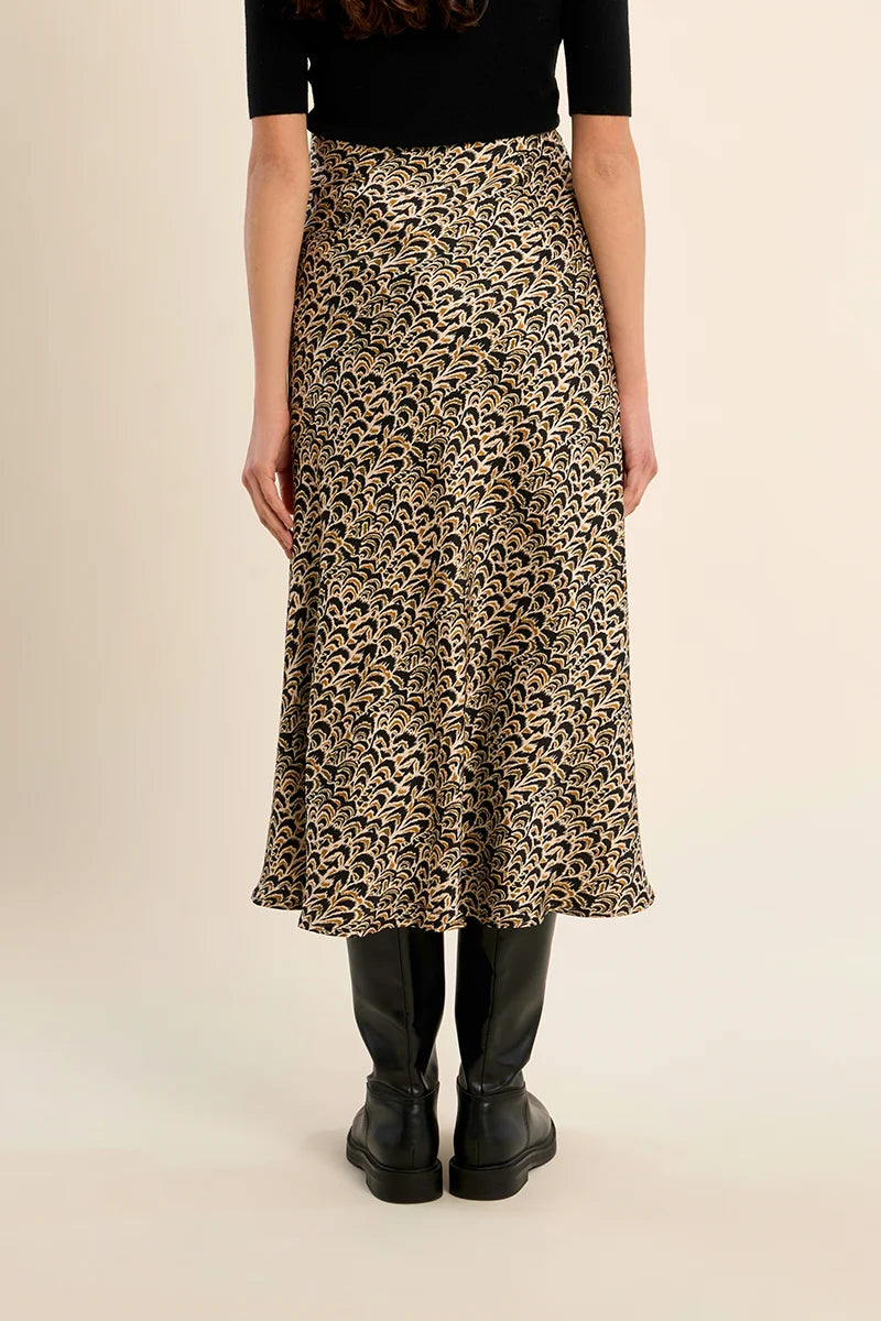 Wild Print Slip Skirt