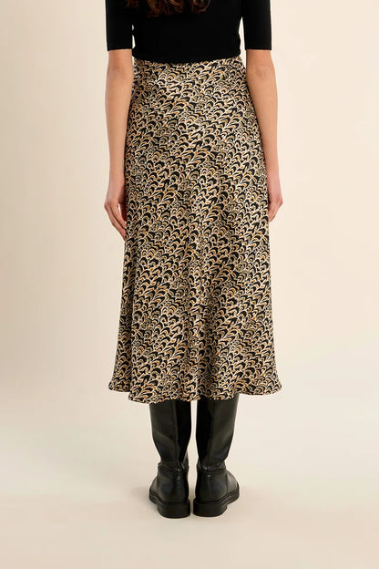 Wild Print Slip Skirt