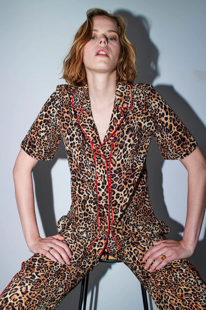 Silky Leopard Pant