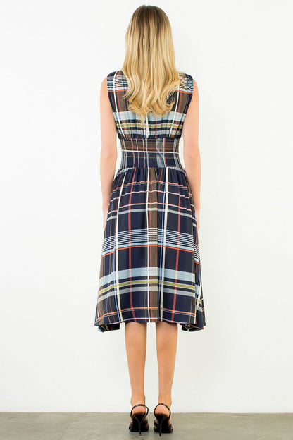 Plaid Dreams Midi Dress