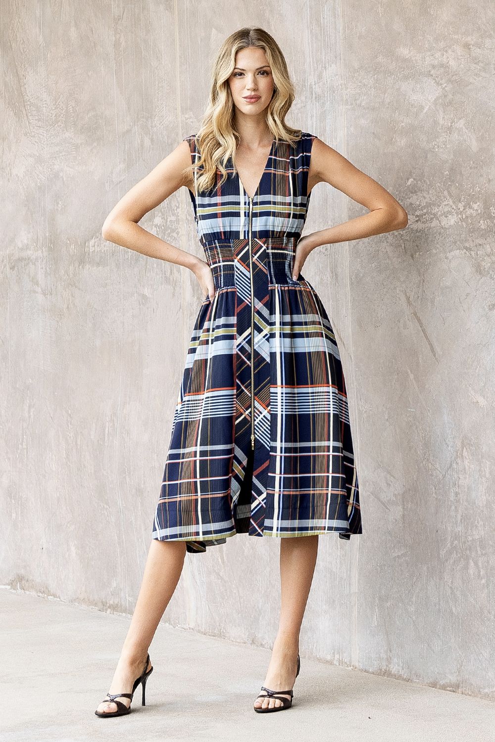 Plaid Dreams Midi Dress