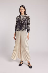 Leah Plissé Palazzo Pant