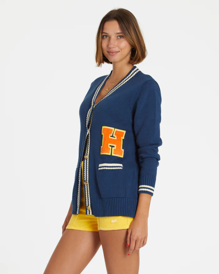Hammies Navy Varsity Cardigan