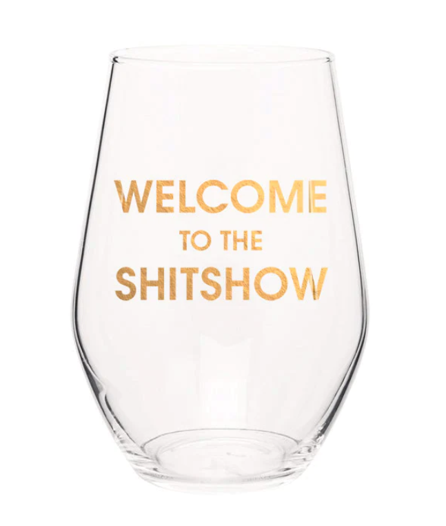 Gold Foil Wine Glasses
