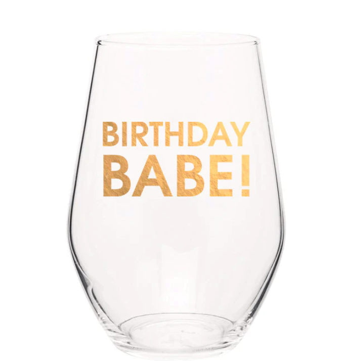 Gold Foil Wine Glasses